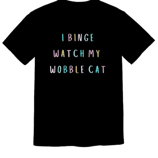 Comfort Colors Premium Tee, Wobble Cat Mom, Cerebellar Hypoplasia, Drunk Cat, Wobbly Cat, Moxi & Minx, Special Needs Cat, Extended Sizes