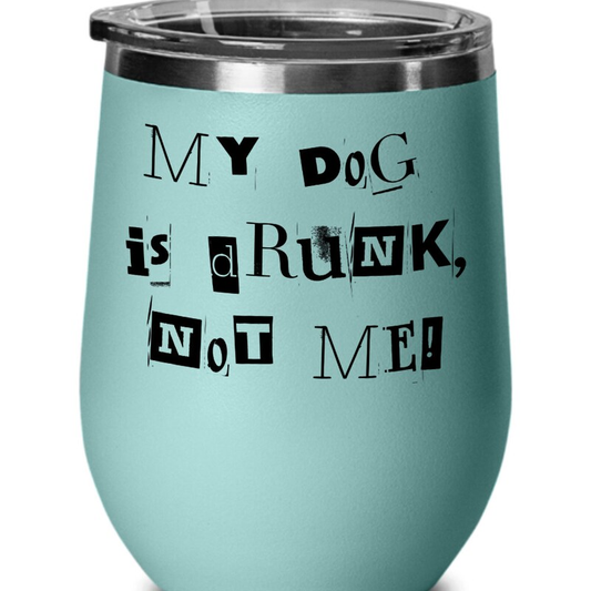 Wobble Dog Wine Tumbler, Cerebellar Hypoplasia, Drunk Dog, Gift For Wobble Mom, Gift For Wobble Dad, Special Needs Animal, Wobbly Dog