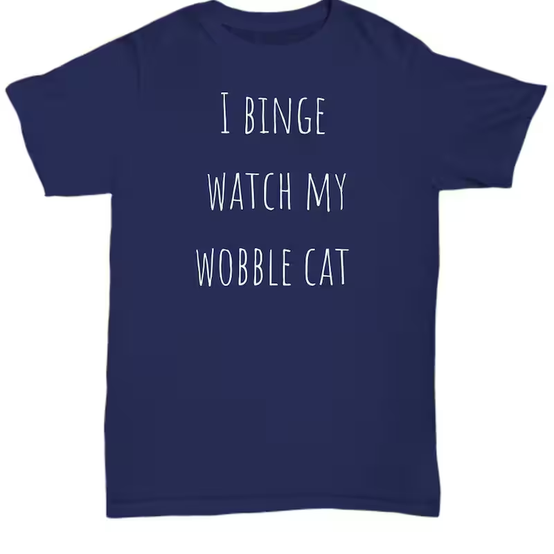 Wobble Cat Gift, Cerebellar Hypoplasia, Drunk Cat, Wobble Cat Shirt, Handicapped Animal Gift, Special Needs Animal Gift